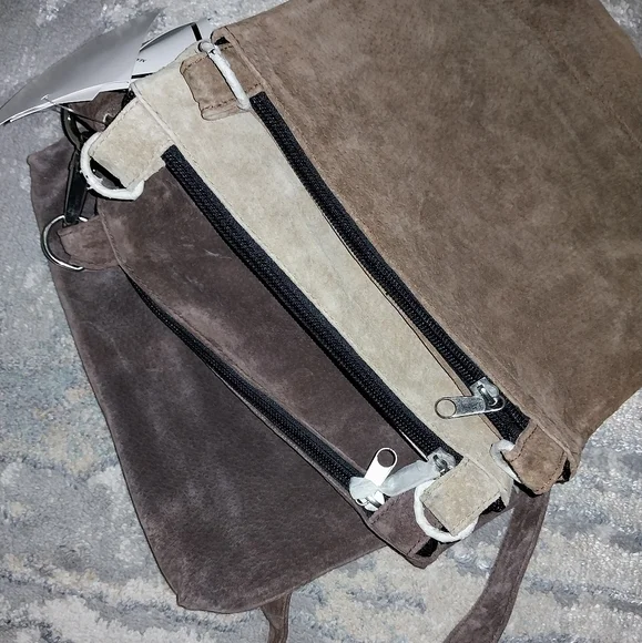 Brown Suede Purse Set - Picture 5 of 8